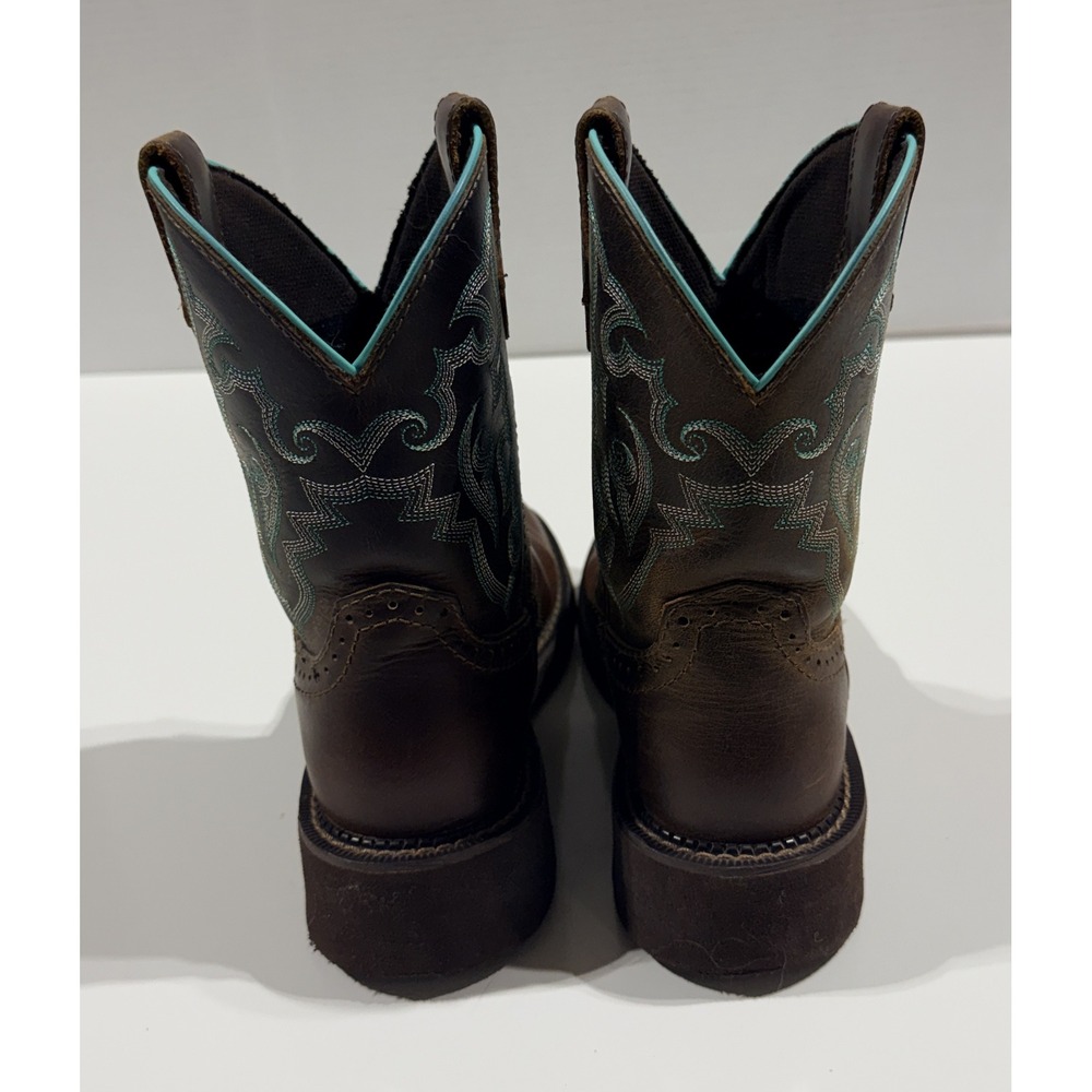JUSTIN Gypsy - Women's Boots - Brown Leather Western Cowboy GY9606 - Size 7B - Picture 5 of 10